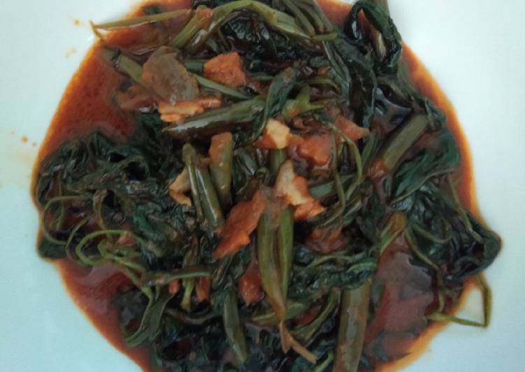 Tumis kangkung cabe teriyaki