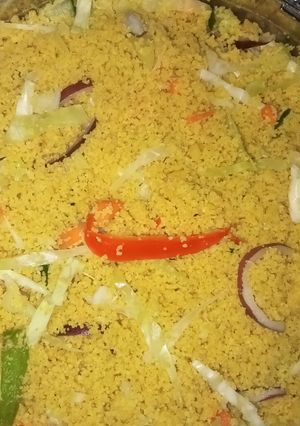 A picture of Couscous salad.