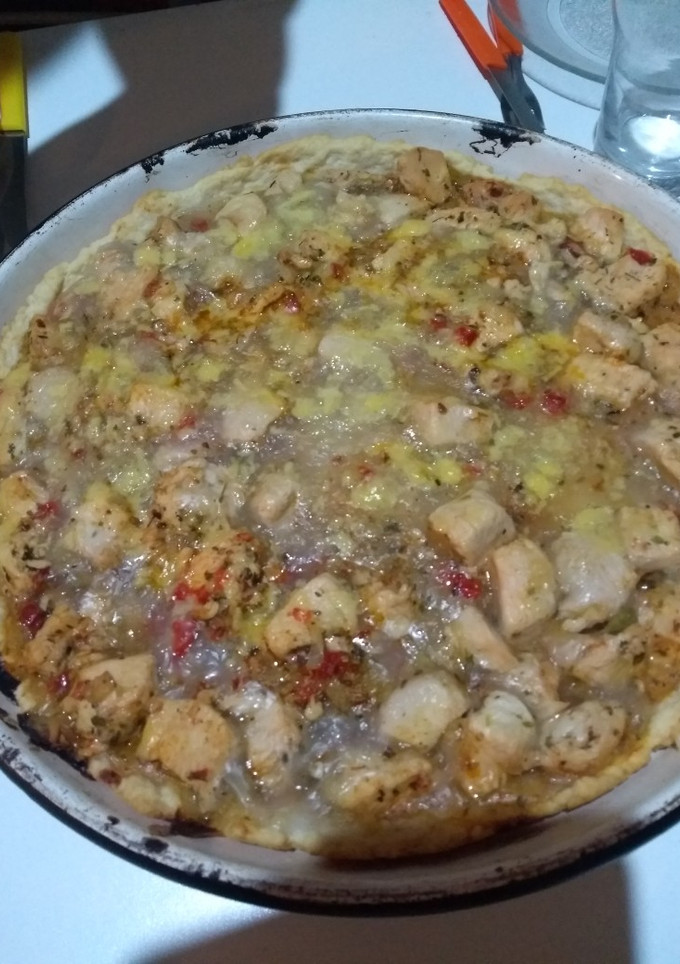 Una foto de Tarta de pollo con salsa blanca