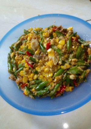 Foto resep Tumis buncis jagung telur