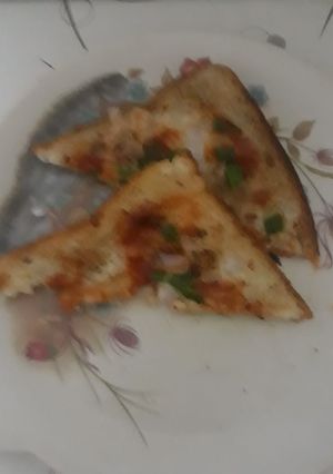 A picture of Bread pizza.