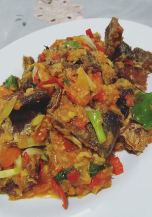 Foto resep 40. Ikan asin bumbu rempah