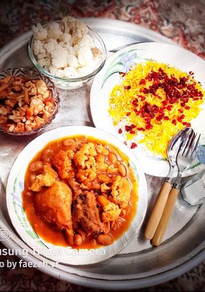 عکسی از دستور خورش گل کلم