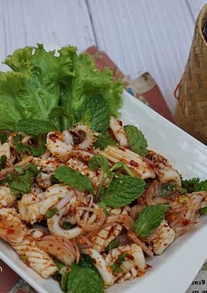 รูปของ ลาบปลาหมึก