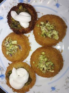 صورة لوصفة كنافة كب بالجبنة او بالفستق الحلبي