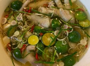 Hình của món Chân gà ngâm mắm quất sả ớt.