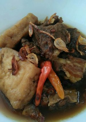 Foto resep Semur daging tahu