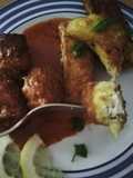 Crocchette di patate ripiene con crème fraîche alle erbe