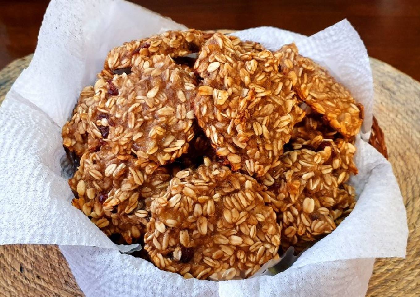 Galletas suaves de plátano y avena