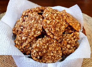 Una foto de Galletas suaves de plátano y avena
