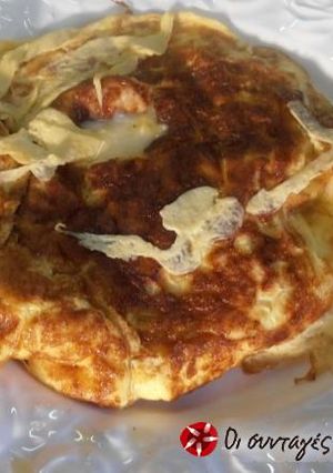Φωτογραφία της συνταγής Gourmet ομελέτα με κολοκύθα, ζαμπόν και δύο τυριά