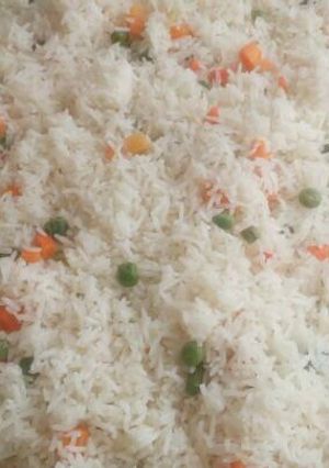 A picture of White rice.