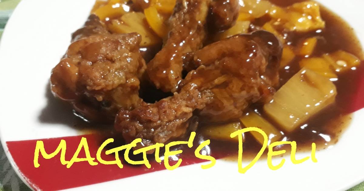 Alitas en salsa de piña y habanero Receta de Maggie- Cookpad