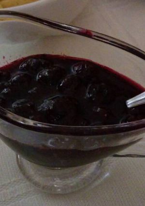 Una foto de Salsa de arándanos dulce