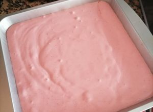 Una foto de Helado de fresas congeladas (Thermomix)