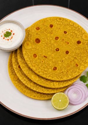 A picture of Wheat flour & Millet flour Thepla.