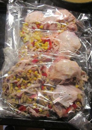 Töltött csirkecombok (Reg-Enoros) és diéta mentes :) recept fotója
