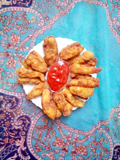 عکسی از دستور فیله مرغ سوخاری