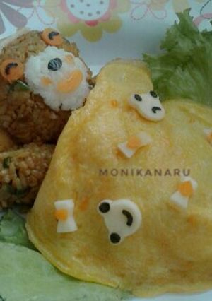 Foto resep Nasi goreng bento bear