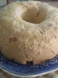 Una foto de Budín invertido de Pera, Ricotta y Avena