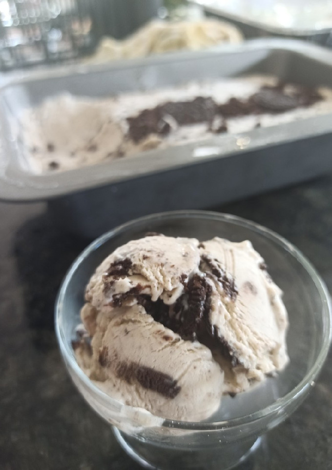 Una foto de Helado de galletas
