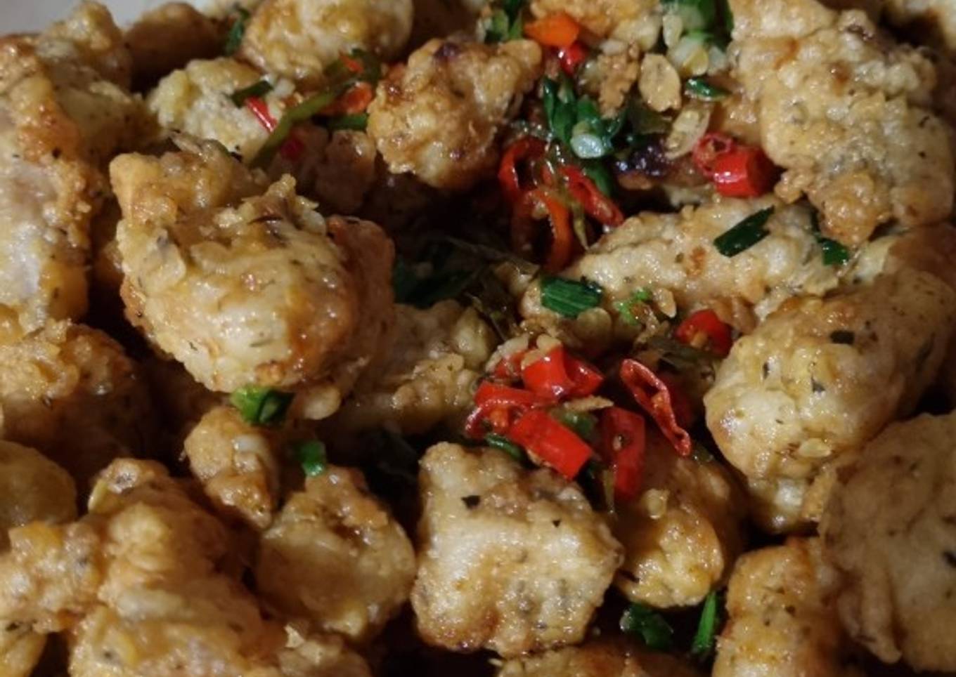 Chicken Popcorn Goreng Cabai Garam