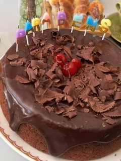 Foto de Bolo de Chocolate - Bolo de Aniversário