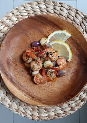 Foto resep Caramelized Gurlic Butter Prawn/ Udang Bawang Mentega