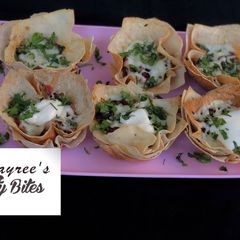 A picture of Cheesy Taco cups 🌮.