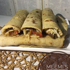 A picture of Beef wraps.