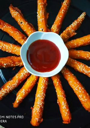 A picture of Crispy babycorn fritters.