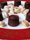 Bombones de chocolate casero con corazón de pistacho 💚 de la película Chocolat 📽