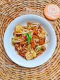 Tumis Toge Tahu Oncom