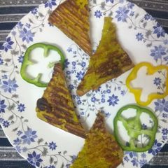 A picture of Besan grill toast bread.