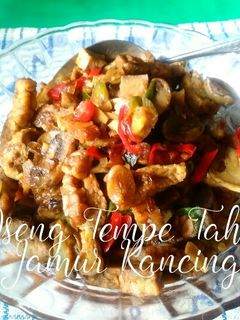 Foto resep Oseng Tempe Tahu Jamur Kancing