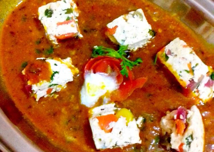 Easiest Way to Make Homemade Rainbow paneer curry