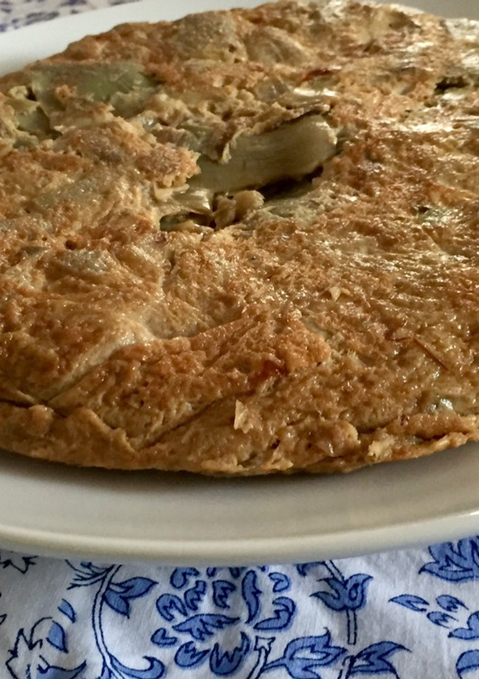 Una foto de Tortilla de alcachofa