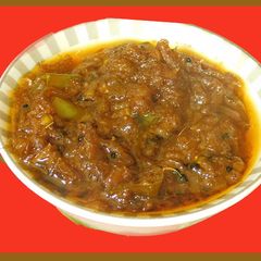A picture of Inji puli (Ginger Tamarind chutney).