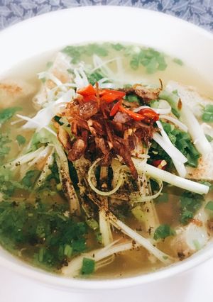 Hình của món Bánh canh chả cá.