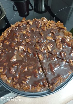Una foto de Tarta de chocolate y galleta sin horno