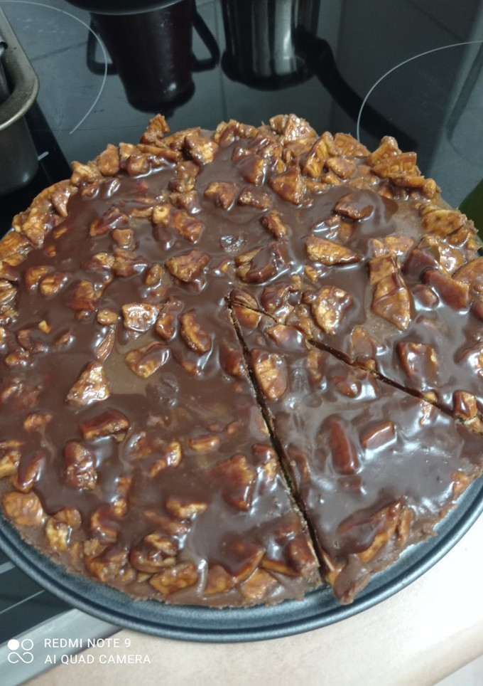 Una foto de Tarta de chocolate y galleta sin horno