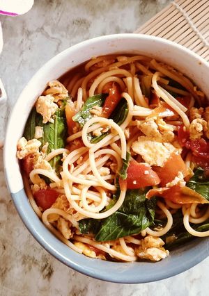 Foto resep Sup Tomat Spageti