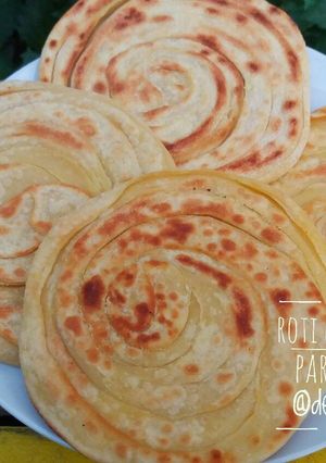 Foto resep Roti Canai / Paratha Bread (no rendaman minyak, step by step)