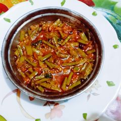 A picture of Masaledar chatpati Gavar fali sabji.