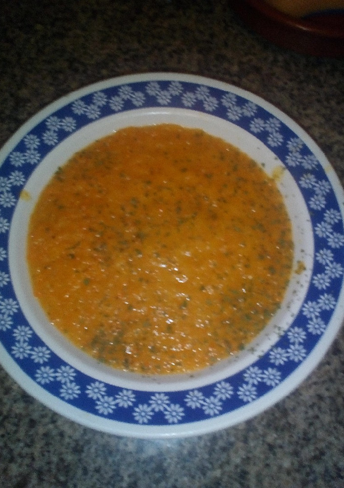 Una foto de Puré de calabacín con zanahoria