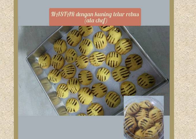 NASTAR dengan kuning telur rebus (ala chef)