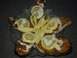 سمك مقلي مع بطاطا