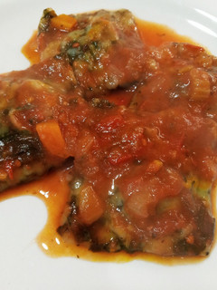 Una foto de Raviolones de calabaza con masa de espinaca sin gluten ni huevos