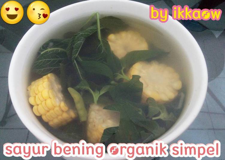 Resep sayur bening organik simpel 😘 yang Enak