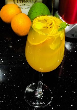 A picture of Immunity Booster Quarantining Recipe Ginger Orange Elixir.